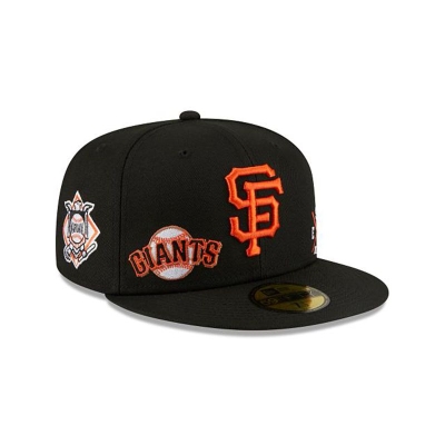 San Francisco Giants Gorra | New Era MLB Multi 59fifty Fitted Cap Mexico - Negros